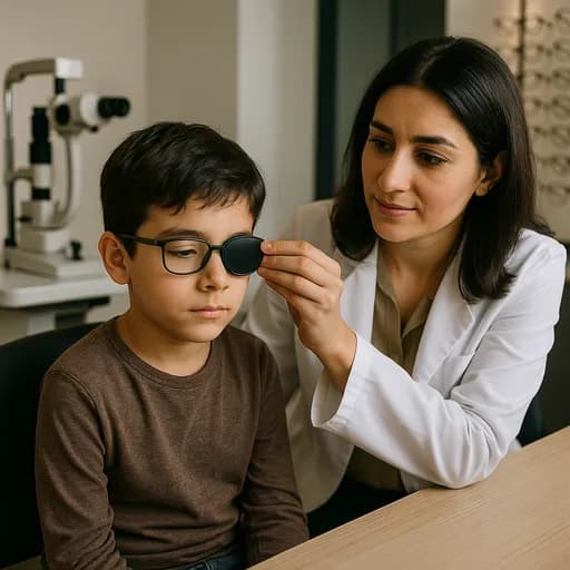 درمان تنبلی چشم در کودکان